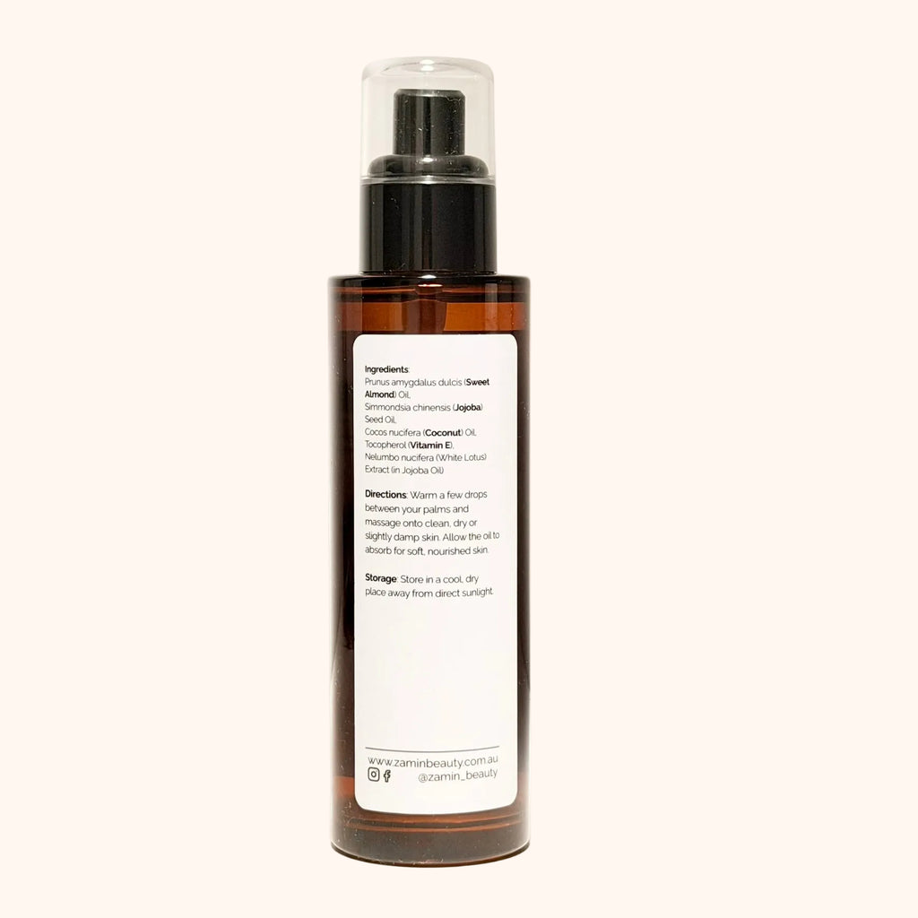 Body Oil Samin - White Lotus