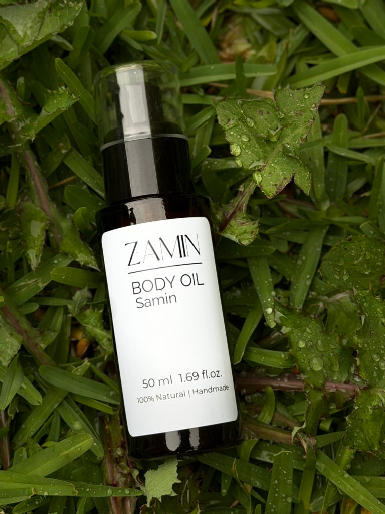 Body Oil Samin - White Lotus