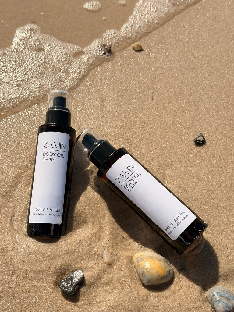 Body Oil Samin - White Lotus